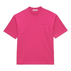 Camisola de manga curta com logótipo retro, unissexo, rosa 556104TBV435630 Camisola de manga curta com logótipo retro, unissexo, rosa 556104TBV435630