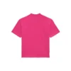 Camisola de manga curta com logótipo retro, unissexo, rosa 556104TBV435630