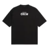 Camisola de manga curta folgada com estampado, preta 620941TIV741070