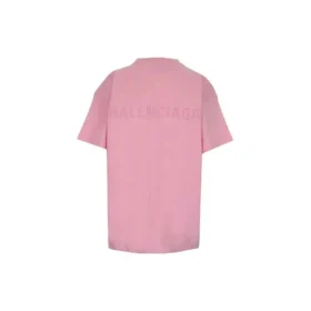 Camisola de manga curta folgada com logótipo alfabético «Pink» 612965TIVG55700