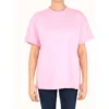 Camisola de manga curta folgada com logótipo alfabético «Pink» 612965TIVG55700