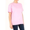 Camisola de manga curta folgada com logótipo alfabético «Pink» 612965TIVG55700