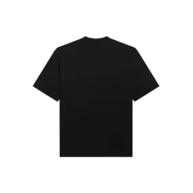 Camisola de manga curta folgada com logótipo em mosaico e letras BB, preta 612965TKVI71070 Camisola de manga curta folgada com logótipo em mosaico e letras BB, preta 612965TKVI71070