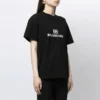 Camisola de manga curta folgada com logótipo em mosaico e letras BB, preta 612965TKVI71070