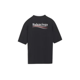 Camisola de manga curta folgada com logótipo impresso, preta 641655TIV521070 Camisola de manga curta folgada com logótipo impresso, preta 641655TIV521070