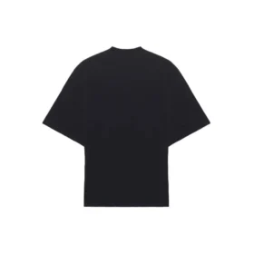 Camisola de manga curta larga para homem Balenciaga com padrão de corrida e logótipo, preta 641614TJVK61070 Camisola de manga curta larga para homem Balenciaga com padrão de corrida e logótipo, preta 641614TJVK61070