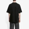 Camisola de manga curta masculina Balenciaga com estampa da banda alemã Rammstein, preta 651795TLV511000