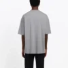 Camisola de manga curta masculina Balenciaga com logótipo BB impresso, cinzenta 544271TCV251300