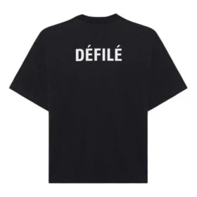 Camisola de manga curta masculina Balenciaga com logótipo desportivo retro, preta, 641614TJVL41000 Camisola de manga curta masculina Balenciaga com logótipo desportivo retro, preta, 641614TJVL41000