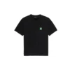 Camisola de manga curta masculina Balenciaga com logótipo estampado, preta, 594579THV631000