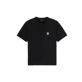 Camisola de manga curta masculina Balenciaga com logótipo estampado, preta, 594579THV631000 Camisola de manga curta masculina Balenciaga com logótipo estampado, preta, 594579THV631000