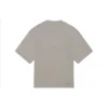 Camisola de manga curta masculina Balenciaga com logótipo Mosaic BB Alphabet, estilo desfiado e cinzenta 651795TKVF58174