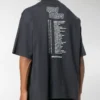 Camisola de manga curta masculina Balenciaga da série Speed Hunter, com logótipo estampado, estilo retro e corte largo, preta 541877TCV381055