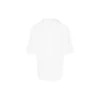 Camisola de manga curta masculina Balenciaga SS21 com padrão de corrida de maratona e logótipo, branca, 641614TJVK69040