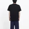 Camisola de manga curta masculina Balenciaga SS21 com padrão do logótipo «B Alphabet», preta 570803TFV761000