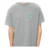 Camisola de manga curta para homem Balenciaga com logótipo no peito, cinzenta 594579THV631300