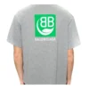 Camisola de manga curta para homem Balenciaga com logótipo no peito, cinzenta 594579THV631300