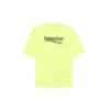 Camisola de manga curta para homem com logótipo Balenciaga impresso, amarela, 641675TJVF77110