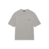 Camisola de manga curta retro com logótipo Balenciaga FW21 para homem, cinzenta 612966TIVG51167