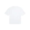 Camisola de manga curta retro masculina Balenciaga com logótipo estampado e retrato da banda, branca 612966TIV479000