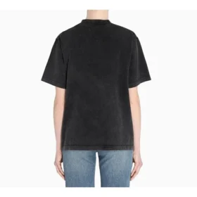 Camisola de manga curta unissexo cinzenta com logótipo «Alphabet» estampado 594599THV851140