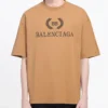 Camisola de manga curta unissexo com padrão BB, cor cáqui 578139TEV529610
