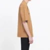 Camisola de manga curta unissexo com padrão BB, cor cáqui 578139TEV529610