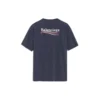 Camisola de manga curta unissexo com padrão de logótipo, azul-marinho 556150TAV444128