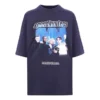 Camisola de manga curta unissexo Speed Hunters com banda roxa 541704TCV381055