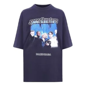 Camisola de manga curta unissexo Speed Hunters com banda roxa 541704TCV381055