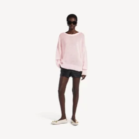 Camisola de senhora em rosa empoeirado