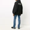Camisola desportiva clássica masculina Balenciaga com estampado alfabético, preta, 641679TJVE51000