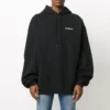Camisola desportiva clássica masculina Balenciaga com estampado alfabético, preta, 641679TJVE51000