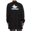 Camisola desportiva de manga comprida com camadas, oversized «Preto Branco» 739027TPVF21070