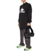 Camisola desportiva de manga comprida com camadas, oversized «Preto Branco» 739027TPVF21070