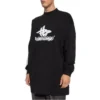Camisola desportiva de manga comprida com camadas, oversized «Preto Branco» 739027TPVF21070