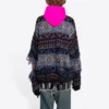 Camisola em mistura de lã com padrão Fair Isle desgastado «Azul» 662518T16028088