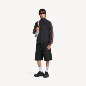 Camisola híbrida com fecho para homem em cinzento escuro Camisola híbrida com fecho para homem em cinzento escuro