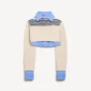 Camisola híbrida para mulher em azul-marinho/branco Camisola híbrida para mulher em azul-marinho/branco
