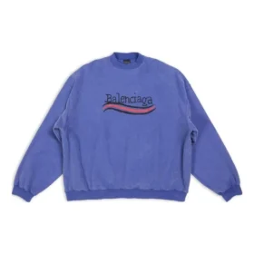 Camisola Oversized com Desenho à Mão da Political Campaign «Blue» 720428TNVE84119 Camisola Oversized com Desenho à Mão da Political Campaign «Blue» 720428TNVE84119