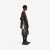 Camisola oversized masculina Balenciaga | colaboração com a NBA em preto/multicolorido