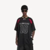 Camisola oversized masculina Balenciaga | colaboração com a NBA em preto/multicolorido