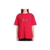 Camisola Paris Love de manga curta com estampado, vermelha 594599TGV435640