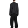 Camisola redonda com aberturas Oversized «Black Faded» 762718TPVD91055
