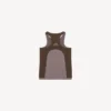 Camisola sem costuras de estilo «techwear» para mulher em cinzento-acastanhado/moka