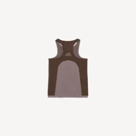 Camisola sem costuras de estilo «techwear» para mulher em cinzento-acastanhado/moka