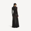 Camisola sem mangas com sutiã integrado para mulher, em preto