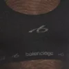 Camisola sem mangas com sutiã integrado para mulher, em preto