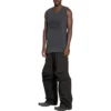 Camisola sem mangas folgada «Washed Black» 697880TMVI11055