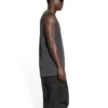 Camisola sem mangas folgada «Washed Black» 697880TMVI11055